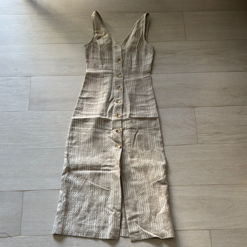 Paloma Wool Button-Down Linen Dress